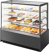 Витрина кондитерская Chilz VETE KUB LUX 90 серый матовый, шлифованная нержавейка