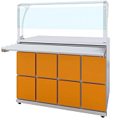 Прилавок нейтральный Luxstahl ПНП (С) -1500 Premium (камень)