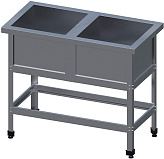 Ванна моечная VIATTO ВСМ‑2/480‑ЮТ‑Э