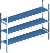Стеллаж модульный базовый POLAIR LOAD.ME INOX 21AL.3IN30.12B