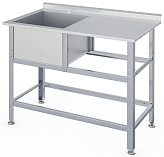 Ванна моечная ATESY ВСМС-Б-1Л.530-1210.680-1-02