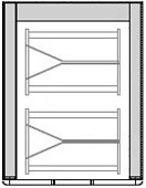 Шкаф расстоечный Zanolli ROTOR WIND 3E 1ДВ/2ТЕЛ