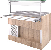 Прилавок холодильный Refettorio Capital RC11A (h=100 мм на 2 GN 1/1)