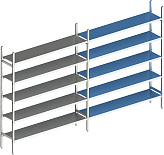 Стеллаж модульный линейный дополнительный POLAIR LOAD.ME INOX 16AL.5IN50.07Е