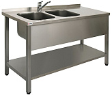 Ванна моечная двойная бизнес Simeco ВМ2EЛ1606П