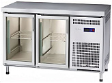 Стол холодильный Abat СХС-60-01-СО (2 двери-стекло, без борта)