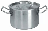 Кастрюля с крышкой 3,3 л, 20*10,5 см, нержавейка 18/8, индукция, P.L. Proff Cuisine (D=200 мм)