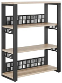 Стеллаж открытый КОБОР ST3-100/36 black/natural