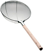 Сито нержавеющая сталь с дерев. ручкой (d=350 мм, размер ячейки 6 мм.)