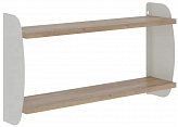 Полка КОБОР S2-120/20 white/natural