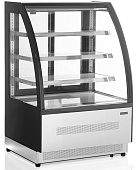Витрина кондитерская TEFCOLD LPD900C-P/BLACK черная/нерж
