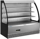 Витрина кондитерская KAYMAN KВК-1305МГ пристенная люкс черная