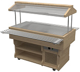 Салат-бар нейтральный Gastrolux WoodLine ПН-157/W