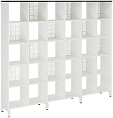 Стеллажная система КОБОР SQ-5X6 white/wood