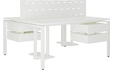 Стол офисный КОБОР P/2-140/140 white/premium