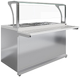 Мармит паровой Luxstahl МВП (С)-1500 Premium (столешница из искусственного камня)