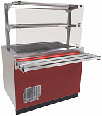 Прилавок-витрина Abat ПВВ(Н)-70Е-02-НШ (браво, бордо)